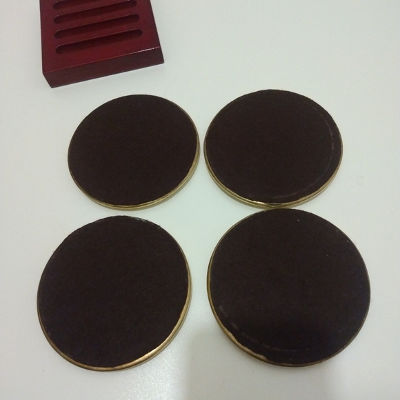 Classic Executives Golden Golf Coasters & Par Mug - Picture 8 of 15